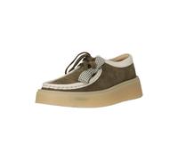 Schnürschuh CLARKS "Torview", Damen, Gr. 39, olivgrün, Leder, Schuhe Schnürschuh, mit weicher Dämpfung (33511068-39) olivgrün