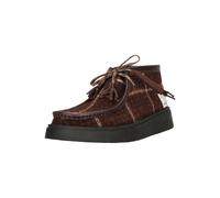 Schnürschuh CLARKS "Torview", Herren, Gr. 42,5, braun, Kunstfaser, Schuhe Schnürschuh, mit handgefertigtem Harris-Tweed (86870645-42,5) braun