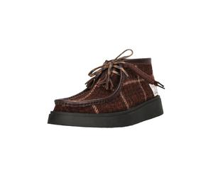 Schnürschuh CLARKS "Torview", Herren, Gr. 43, braun, Kunstfaser, Schuhe Schnürschuh, mit handgefertigtem Harris-Tweed (86870645-43) braun