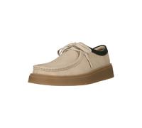 Schnürschuh CLARKS "Torview", Herren, Gr. 45, beige (sanftes weiß), Leder, Schuhe Schnürschuh, mit angenehm weicher Dämpfung (67829358-45) sanftes weiß