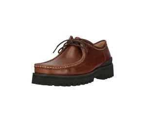 Schnürschuh CLARKS "Walla Yukoner", Damen, Gr. 44, dunkelbraun, schwarz, Leder, Schuhe Schnürschuh, mit XL EXTRALIGHT-Absatzsohle (23174732-44) dunkelbraun, schwarz