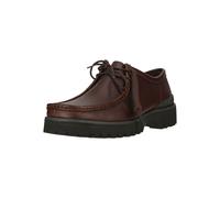 Schnürschuh CLARKS "Walla Yukoner", Herren, Gr. 43, braun (dunkelbraun), Leder, Schuhe Schnürschuh, mit robuster Sohle (16779555-43) dunkelbraun