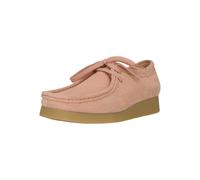 Schnürschuh CLARKS "Wallabee EVO", Damen, Gr. 39, rosa (hellrosa), Schuhe Schnürschuh, mit bequemer Sohle (66574932-39) hellrosa