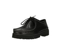 Schnürschuh CLARKS "Wallabee Yukoner", Damen, Gr. 41,5, schwarz, Leder, Schuhe Schnürschuh, mit XL EXTRALIGHT-Absatzsohle (67763515-41,5) schwarz