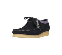 Schnürschuh CLARKS "Wallebee", Herren, Gr. 44,5, blau (dunkelblau), Schuhe Schnürschuh, mit Kreppsohle (36577527-44,5) dunkelblau