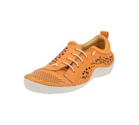 Schnürschuh COSMOS COMFORT "COSMOS Comfort Halbschuhe Leder", Damen, Gr. 40, orange, Leder, Schuhe Schnürschuh (16873417-40) orange