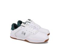 Schnürschuh DC SHOES "Central", Herren, Gr. 12(46), weiß (weiß, grün), Obermaterial:Obermaterial: Leder / Futter: Textil / Außensohle: Gummi;, Schuhe Schnürschuh (70841416-12)