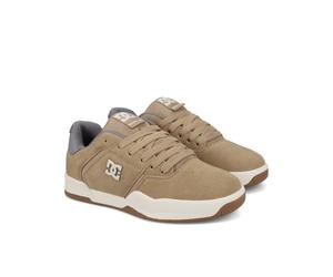 Schnürschuh DC SHOES "Central", Herren, Gr. 6,5(38,5), weiß (tan, sanftes weiß), Obermaterial: Leder / Futter: Textil / Außensohle: Gummi., Schuhe Schnürschuh (71795331-6,5) tan, sanftes weiß