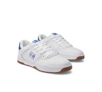 Schnürschuh DC SHOES "Central", Herren, Gr. 6,5(38,5), weiß (weiß, blau), Obermaterial:Obermaterial: Leder / Futter: Textil / Außensohle: Gummi;, Schuhe Schnürschuh (48081834-6,5)