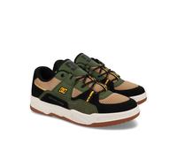 Schnürschuh DC SHOES "Construct", Herren, Gr. 4(36), grün (braun, olive), Obermaterial:54.6% Leder, 20.9% Synthetikmaterial, 25.5% Microfaser;, Schuhe Schnürschuh (91135113-4) braun, olive