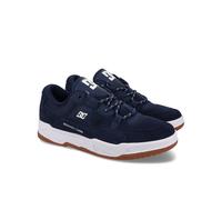 Schnürschuh DC SHOES "Construct", Herren, Gr. 9(42), blau (navy, blau), Obermaterial:54.6% Leder, 20.9% Synthetikmaterial, 25.5% Microfaser;, Schuhe Schnürschuh (18398810-9)