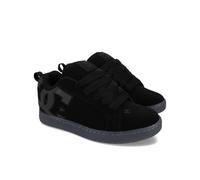 Schnürschuh DC SHOES "Court Graffik", Damen, Gr. 11(44,5), schwarz, grau, schwarz reflective, Obermaterial:Obermaterial: Leder (Kuh) / Futter: Textil / Außensohle: Gummi;, Schuhe Schnürschuh (31000340