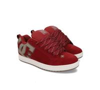 Schnürschuh DC SHOES "Court Graffik", Damen, Gr. 12(46), brick rot, warm taupe, Obermaterial:Obermaterial: Leder (Kuh) / Futter: Textil / Außensohle: Gummi;, Schuhe Schnürschuh (84229502-12) brick rot