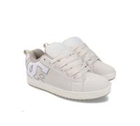 Schnürschuh DC SHOES "Court Graffik", Damen, Gr. 11(44,5), sanftes weiß, weiß, tan, Obermaterial:Obermaterial: Leder (Kuh) / Futter: Textil / Außensohle: Gummi;, Schuhe Schnürschuh (22327849-11) sanft