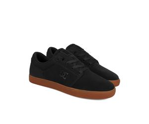 Schnürschuh DC SHOES "Crisis 2", Herren, Gr. 7,5(40), grau (grau, gum), Obermaterial: Leder [Kuh] / Futter: Textil / Außensohle: Gummi., Schuhe Schnürschuh (96928442-7,5) grau, gum