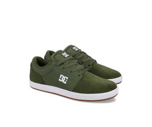 Schnürschuh DC SHOES "Crisis 2", Herren, Gr. 8(40,5), grün (ivygrün), Obermaterial: Leder [Kuh] / Futter: Textil / Außensohle: Gummi., Schuhe Schnürschuh (21022163-8) ivygrün