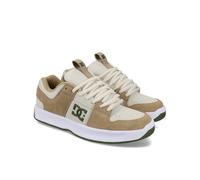 Schnürschuh DC SHOES "Lynx Zero", Herren, Gr. 7(39), taupe, silber birch, olive, Obermaterial:50.51% Leder, 39.8% Synthetikmaterial, 9.69% Polyester., Schuhe Schnürschuh (19702624-7) taupe, silber bir