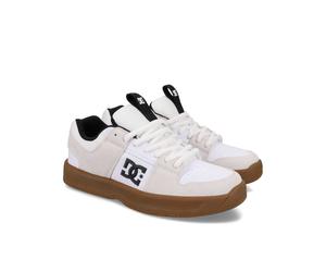 Schnürschuh DC SHOES "Lynx Zero", Herren, Gr. 9(42), weiß (weiß, gum), Obermaterial:50.51% Leder, 39.8% Synthetikmaterial, 9.69% Microfaser;, Schuhe Schnürschuh (35768208-9) weiß, gum