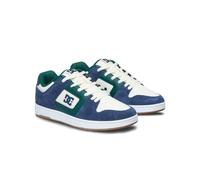 Sneaker DC SHOES "Manteca", Gr. 8,5(41), blau (navy, gum), Obermaterial: Leder (Kuh) / Futter: Textil / Außensohle: Gummi, Schuhe (48887110-8,5) navy, gum