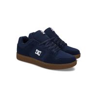 Sneaker DC SHOES "Manteca", Gr. 9,5(42,5), blau (navy, gum), Obermaterial: Leder (Kuh) / Futter: Textil / Außensohle: Gummi, Schuhe (48887110-9,5) navy, gum