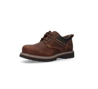 Schnürschuh DOCKERS BY GERLI, Herren, Gr. 40, braun (dunkelbraun), Leder, Basic, Schuhe Schnürschuh, Trekkingschuh, Trachtenschuh mit Kontrast-Rahmennaht (38800646-40) dunkelbraun