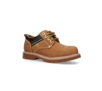 Schnürschuh DOCKERS BY GERLI, Herren, Gr. 41, braun (camelfarben), Leder, Basic, Schuhe Schnürschuh, Trekkingschuh, Trachtenschuh mit Kontrast-Rahmennaht (22171434-41) camelfarben