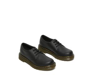 Schnürschuh DR. MARTENS "1461 J Softy T Juniors Lace Shoe", Kinder, Gr. 32, schwarz, Glattleder, Schuhe Schnürschuh, Halbschuh, Kinderschuh mit Schnürung (57211215-32) schwarz