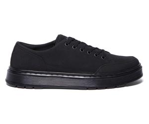 Schnürschuh DR. MARTENS "6 Eye Brookline", Herren, Gr. 43, schwarz, Textil, Schuhe Schnürschuh, Plateauschuh, Chunky Halbschuh, Sneaker mit 6-Loch Schnürung (11424722-43) schwarz