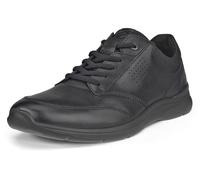 Schnürschuh ECCO "Irving", Herren, Gr. 42, schwarz, Leder, Schuhe Schnürschuh, Freizeitschuh, Halbschuh, Schnürschuh mit gepolstertem Schaftrand (95219547-42) schwarz