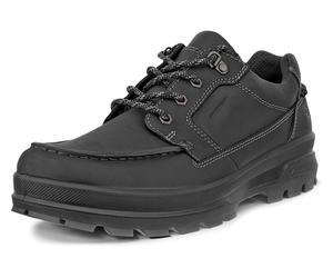 Schnürschuh ECCO "Rugged Track Wp Moc Toe", Herren, Gr. 44, schwarz, Leder, Schuhe Schnürschuh, Sneaker, Outdoorschuh mit waterproof-Ausstattung (19760467-44)