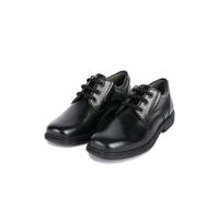Schnürschuh GEOX "JR FEDERICO C", Damen, Gr. 37, schwarz, Leder, unifarben, festlich, Schuhe Schnürschuh, Kommunionsschuh, Festtagsschuh, Sneaker mit Textilfutter (22113030-37) schwarz