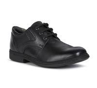 Schnürschuh GEOX "JR FEDERICO C", Kinder, Gr. 32, schwarz, Leder, unifarben, festlich, Schuhe Schnürschuh, Kommunionsschuh, Festtagsschuh, Sneaker mit Textilfutter (22113030-32) schwarz