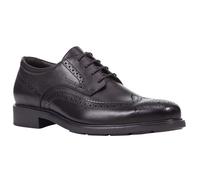 Schnürschuh GEOX "U DUBLIN B", Herren, Gr. 47, schwarz, Leder, glänzend, Schuhe Schnürschuh, Business Schuh, Anzugschuh mit Blockabsatz (36734316-47) schwarz
