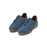 Schnürschuh GEOX "U SNAKE ORIGINAL", Herren, Gr. 44, blau (hellblau), Leder, Textil, Schuhe Schnürschuh, Schnürschuh, Freizeitschuh, Trekking Sneaker mit Lederinnensohle, Topseller (73835624-44)