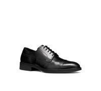 Schnürschuh GEOX "U THORIAN", Herren, Gr. 43, schwarz, Nappaleder, Schuhe Schnürschuh, Anzugschuh, Abendschuh, Businessschuh mit eleganten Ziernähten (70372758-43) schwarz