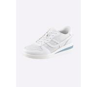 Schnürschuh HEINE, Damen, Gr. 37, weiß, Synthetik, Textil, Schuhe Schnürschuh (24889904-37) weiß