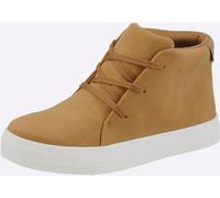 Schnürschuh HEINE, Damen, Gr. 38, braun (camel), Synthetik, Schuhe Schnürschuh (40062635-38) camel