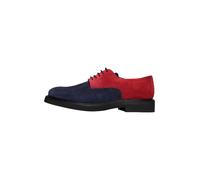 Schnürschuh HENRY STEVENS "Barkley PD Businessschuh", Herren, Gr. 41,5, braun (grün, blau, braun, rot), Kalbsvelours, Schuhe Schnürschuh, Herren Halbschuhe Leder handgefertigt, Anzugschuhe (65023044-4