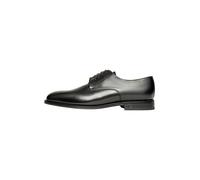Schnürschuh HENRY STEVENS "Winston PD Businessschuh", Herren, Gr. 45, schwarz, Kalbsleder, Schuhe Schnürschuh, Herren Halbschuhe Leder handgefertigt, Anzugschuhe (32197150-45,5) schwarz
