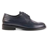 LLOYD Damen Brogue Schnürer Blau 40.5 Glattleder