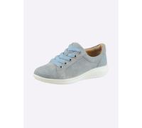 Schnürschuh JOMOS, Damen, Gr. 37, grau (hellblau), Veloursleder, Schuhe Schnürschuh (11700927-37) hellblau
