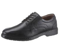 Schnürschuh JOSEF SEIBEL "Alastair", Herren, Gr. 46, schwarz, Glattleder, unifarben, Schuhe Schnürschuh, mit feinen Ziernähten, Freizeitschuh, Halbschuh, Schnürschuh (25087304-46) schwarz