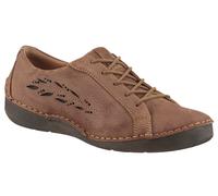 Schnürschuh JOSEF SEIBEL "Fergey 40", Damen, Gr. 43, braun, Leder, casual, Schuhe, Freizeitschuh, Komfortschuh mit Wechselfußbett (82865048-43) braun