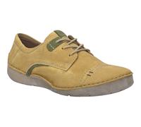 Schnürschuh JOSEF SEIBEL "Fergey 41, senf-kombi", Damen, Gr. 38, gelb (senf, kombi), Obermaterial: 100% Rindsleder Leather cow., Schuhe Schnürschuh (26010619-38) senf, kombi