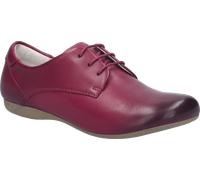 Schnürschuh JOSEF SEIBEL "Fiona 84", Damen, Gr. 39, beere used, Leder, used, Schuhe Schnürschuh, Businessschuh, Halbschuh mit Ziernähten, in Weite G (=weit) (37311950-39) beere used