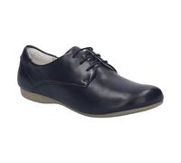Schnürschuh JOSEF SEIBEL "Fiona 84", Damen, Gr. 41, schwarz, Leder, Schuhe Schnürschuh, Businessschuh, Halbschuh mit Ziernähten, in Weite G (=weit) (67920849-41) schwarz