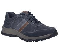 Schnürschuh JOSEF SEIBEL "Leroy 56", Damen, Gr. 47, blau (indigo, kombi), Leder, Schuhe Schnürschuh, Freizeitschuh, Komfortschuh mit TEX-Ausstattung (77893963-47) indigo, kombi