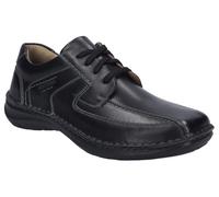 Josef Seibel Herren Bequemschuhe New Anvers 08,Weite K (Extra weit),Wechselfußbett,straßenschuhe,Strassenschuhe,schwarz,47 EU