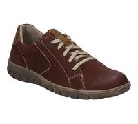 Schnürschuh JOSEF SEIBEL "Steffi 62, bordo-kombi", Damen, Gr. 38, rot (bordo, kombi), Obermaterial: 100% Rindsleder Leather cow., Schuhe Schnürschuh (93487150-38) bordo, kombi