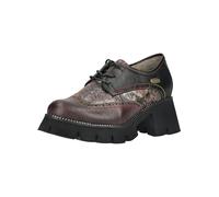 Schnürschuh LAURA VITA "LAURA VITA Halbschuhe Leder/Textil", Damen, Gr. 39, braun (grau, multi), Leder, Textil, Schuhe Schnürschuh (55093063-39) grau, multi